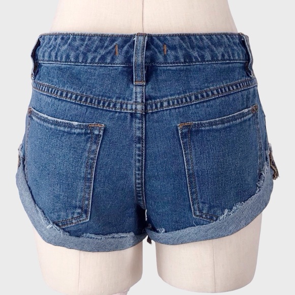Free People Irreplaceable Cut Off Denim Shorts - Picture 3 of 6